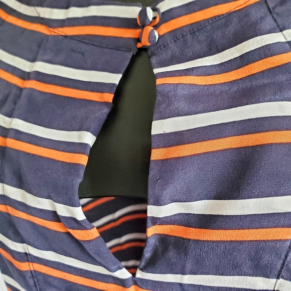 J. CREW Striped Silk Tunic Shift Dress 4 - Picture 6 of 10